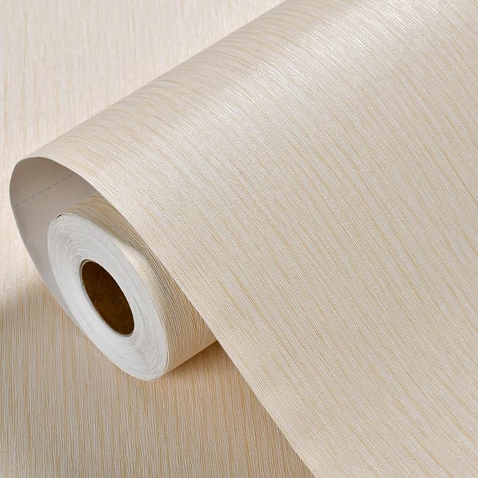 Haimin Grasscloth Wallpaper Peel and Stick 20.9in X 393in Fabric Contact Paper - Image 3