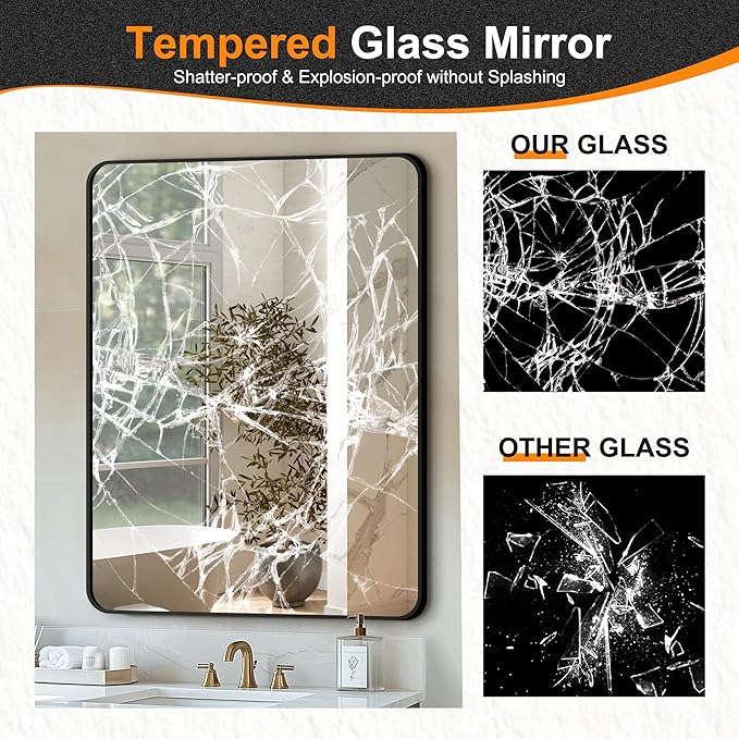 Delma Bathroom Vanity Mirror, High-Definition Bathroom Mirror, Versatile - Image 5