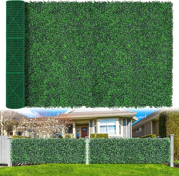 Yangrass Boxwood Roll Panels, UV-Anti Faux Boxwood Roll Grass Wall Panels by LivingGreenEveryDayShine