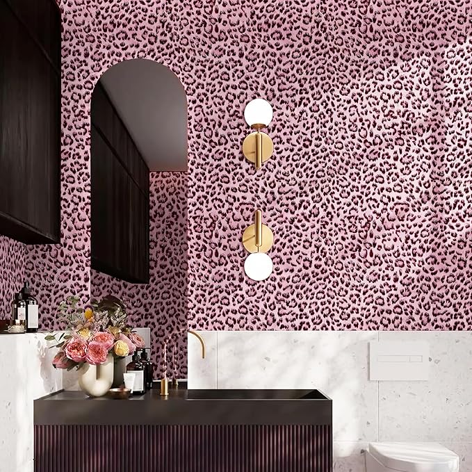 Leopard Print Peel and Stick Wallpaper, Waterproof Removable Self Adhesive - Image 5