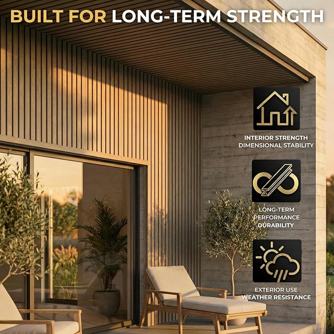 From Plain to Beautiful in Hours WPC Exterior Wall Slat Panels Waterproof - Image 5