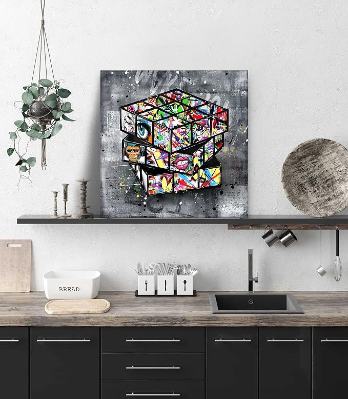 SIXTTART Banksy Canvas Wall-Art - Image 3