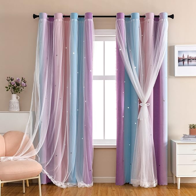 XiDi Dream Star Blackout Curtains by Addsomecolortolife