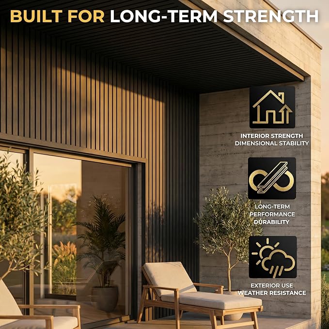 From Plain to Beautiful in Hours WPC Exterior Wall Slat Panels Waterproof - Image 5