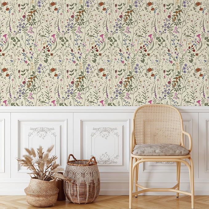 JiffDiff Floral Wallpaper Peel and Stick - Image 6