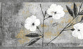 Dundee Deco Wallpaper Border Peel and Stick BD6054 Floral White, 15 ft x 7 in by DundeeDeco