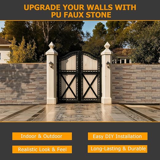 ROOMTEC 1-Pack Faux Stone Wall Covering Panels - Image 9