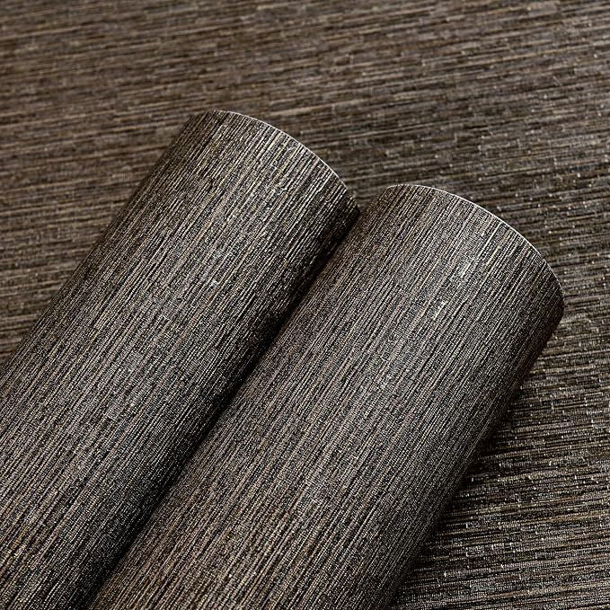 Haimin Grasscloth Wallpaper Peel and Stick 20.9in X 393in Fabric Contact Paper - Image 4