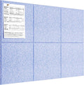 MaxGear Large Cork Board for Wall 36" x 24", Light Blue Bulletin Board by MaxGear