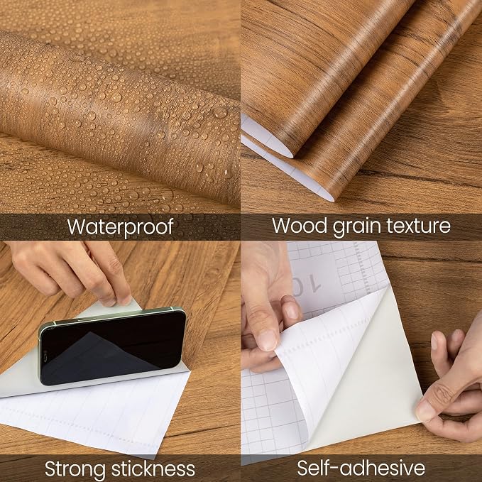 COSNIGHT Wood Grain Contact Paper - Image 7