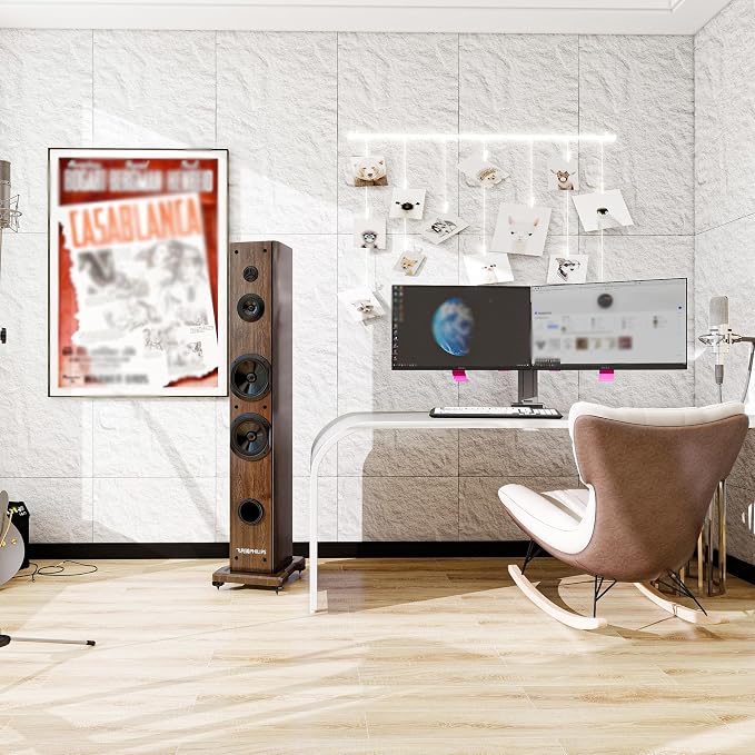 KASARO PU 3D Faux Stone Wall Panels, Cement Texture Accent - Image 7