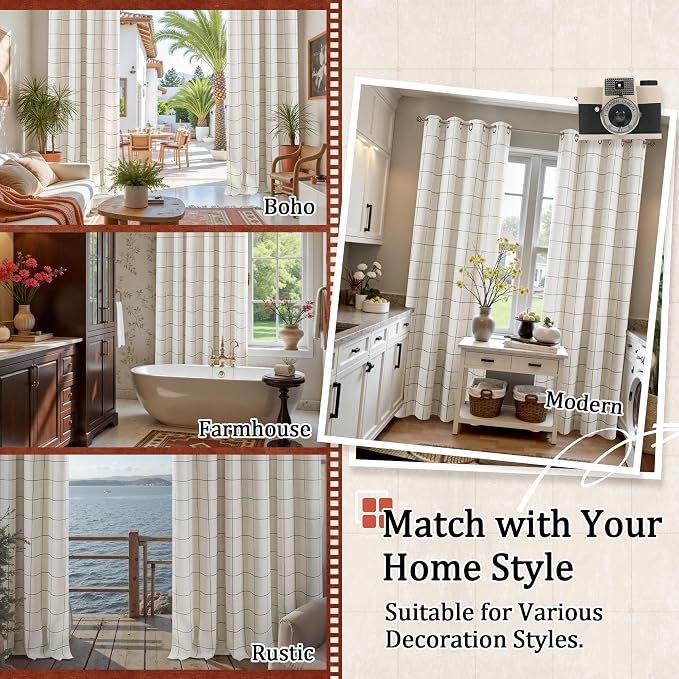 Lajode Linen Blackout Curtains for Living Room - Image 8
