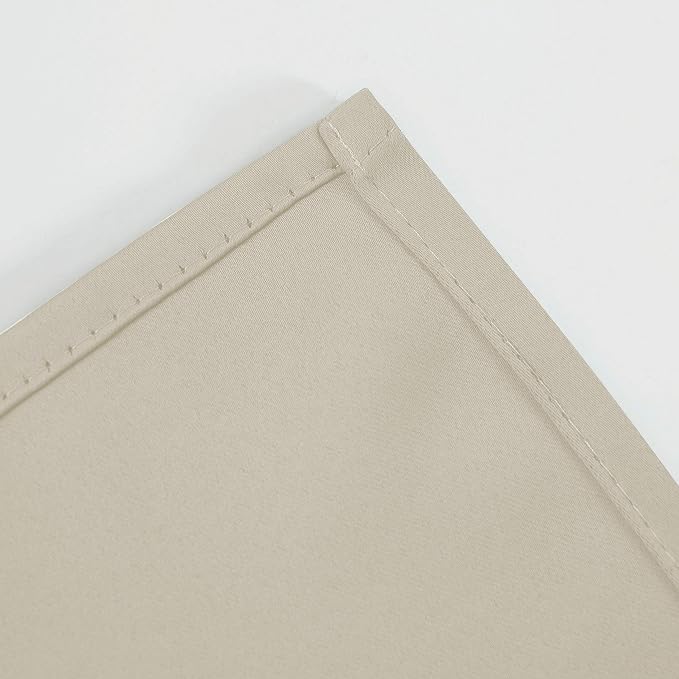 LEMOMO Light Beige Thermal Blackout Curtains/42 x 84 Inch/Set of 2 Panels Room - Image 8