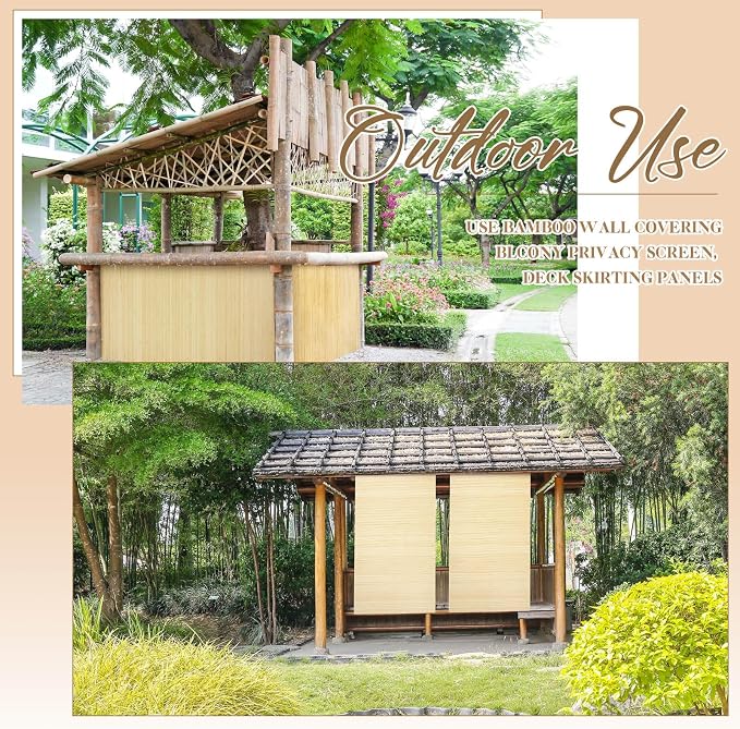 Juexica 3 Pcs Natural Bamboo Wall Panel - Image 7