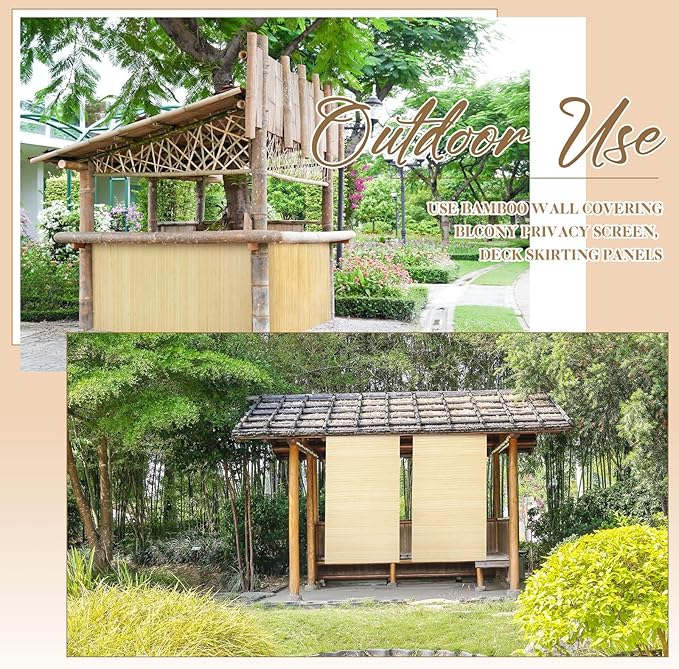 Juexica 1 Pcs Natural Bamboo Wall Panel - Image 6