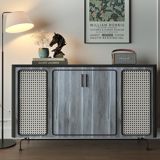 Grey Wood Grain Contact Paper Light Blue Wood Look Wallpaper Peel and Stick - Image 5