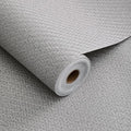 Haimin Fabric Wallpaper Textured Contact Paper Gray Grasscloth Wallpaper Peel by HaiminHomeDecorWallpaper