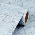 Livelynine 15.8x394 Blue Fabric Peel and Stick Wallpaper by Livelynine