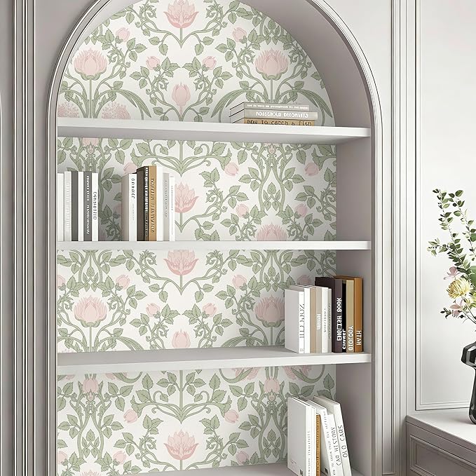 YXTII Floral Wallpaper Peel and Stick 236.2" × 17.3" - Image 6