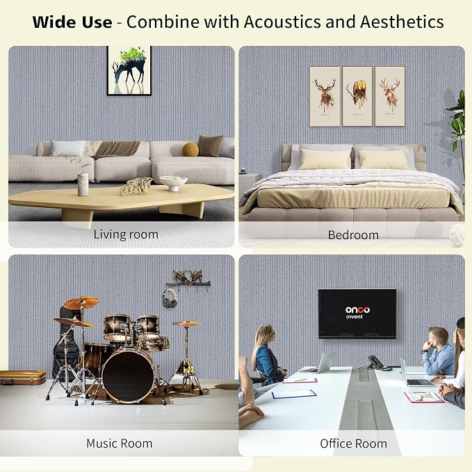 Acoustic Panels, 10 Pack Sound Panels Noise Reducing - Image 6