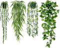 Sggvecsy Fake Hanging Plants 4 Pack Artificial Hanging Plants Fake Potted by Sggvecsy
