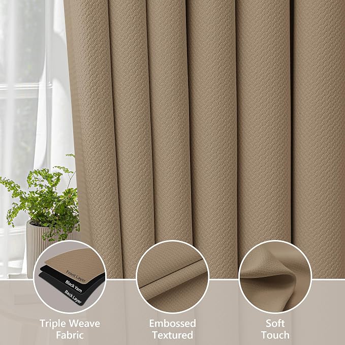 FMFUNCTEX 100% Blackout Curtains - Image 5