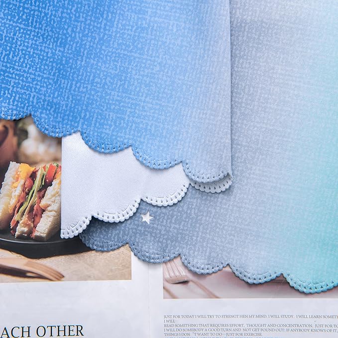 XiDi Curtains for Bedroom Decor, Rainbow BluGrenGrey-34-90 - Image 7