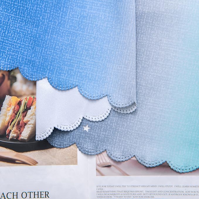 XiDi Curtains for Bedroom Decor, Rainbow BluGrenGrey-34-54 - Image 7