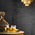 Fititem Black Peel and Stick Wallpaper 236inL 17.3inW Black Contact Paper by Fititem__FitYourHome