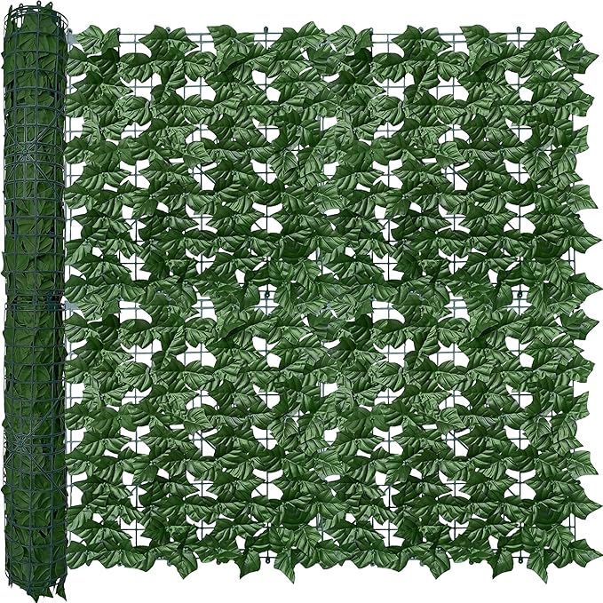 ODTORY Artificial Ivy Privacy Fence Wall Screen: 40X100 in UV-Anti Faux by ODTORYHOME