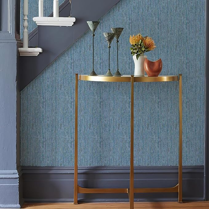 JiffDiff Woven Wallpaper Peel and Stick 17.3" 400x 0 Colorful Paint Grasscloth - Image 4