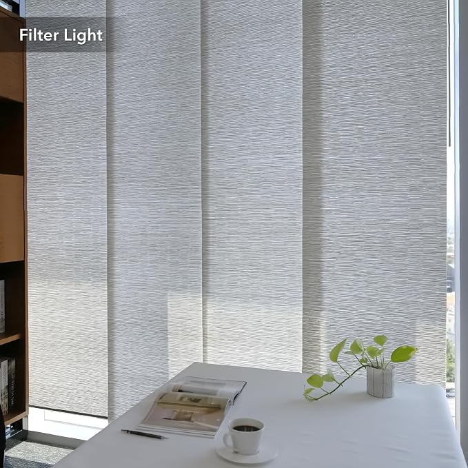 GoDear Design Adjustable Sliding Panel Track Blinds, Vertical Blinds, Room - Image 4