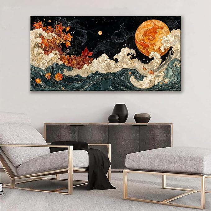 Large Wall Art For Living Room Boho Abstract Modern Wall Artwork Prints - Image 5