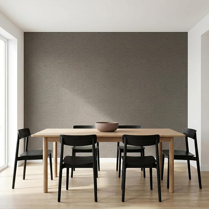 WADILE Grasscloth Peel and Stick Wallpaper 15.7in x 78.7in, Textured Contact - Image 3
