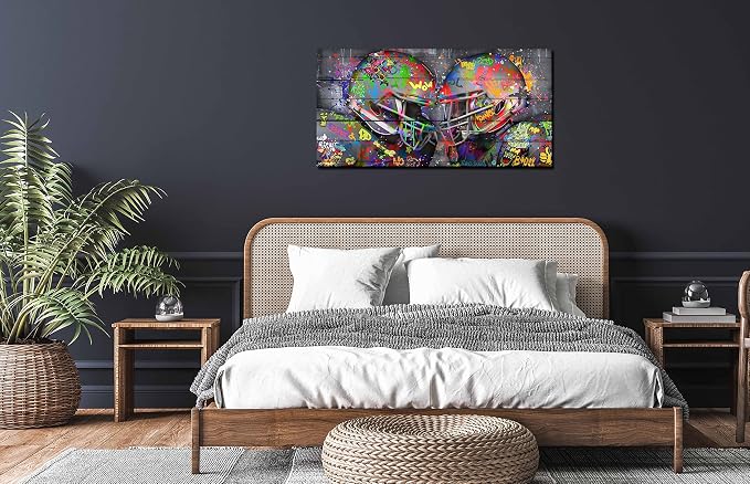 SIXTTART Graffiti Rugby Sports Posters Canvas Wall-Art - Image 3