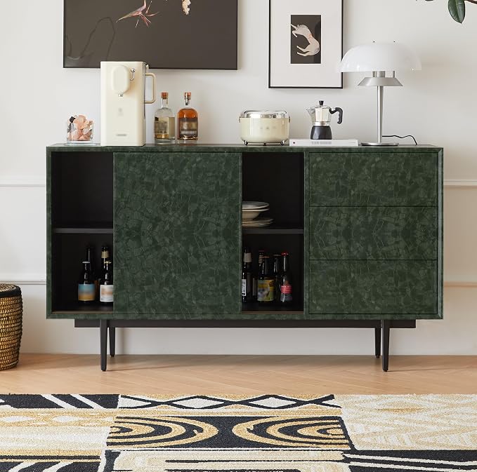Abyssaly Dark Green Peel and Stick Wallpaper - Image 9