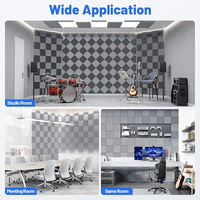 12 Pack Sound Proof Foam Panels - Image 7