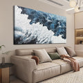 Canvas Wall Art Decor Large Blue White Wall Art Prints Abstract Canvas Wall by TAIJXAGSG