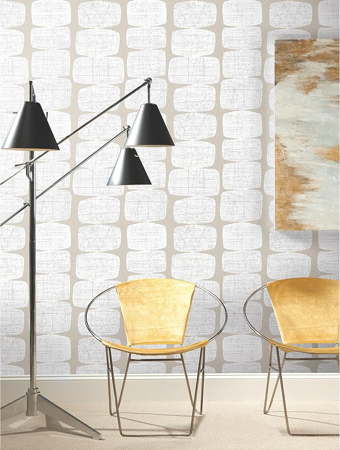 RoomMates RMK12347PL Mid-Century Beads Peel and Stick Wallpaper - Image 8