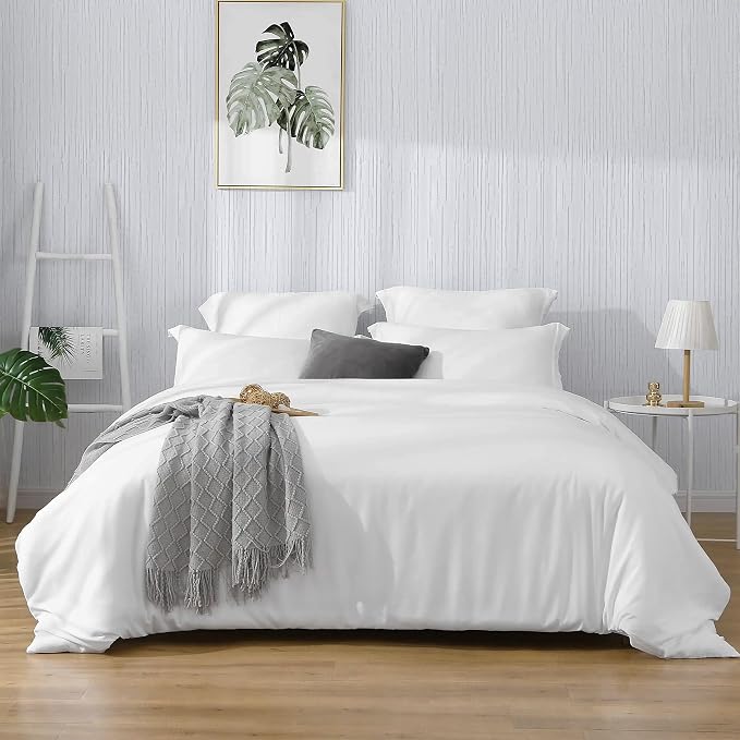 White Grasscloth Wallpaper Peel and Stick Textured Wallpaper - Image 3