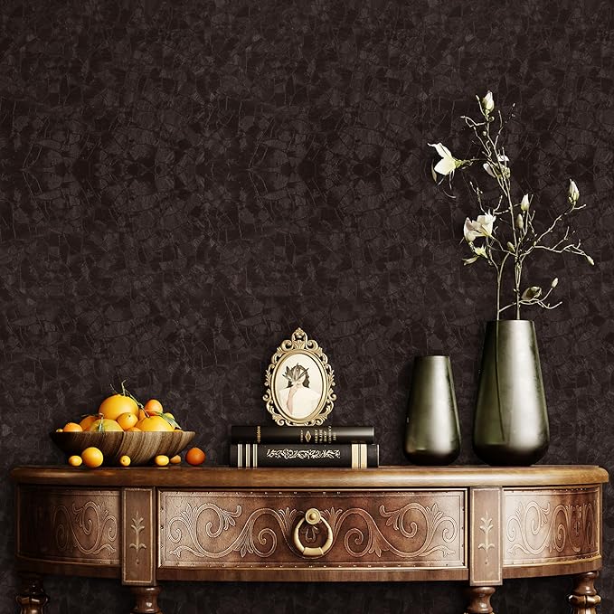 Abyssaly Brown Peel and Stick Wallpaper - Image 2