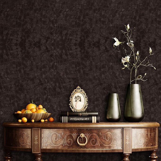 Abyssaly Brown Peel and Stick Wallpaper - Image 2