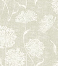 Safiyya Peel and Stick Wallpaper Floral Contact Paper Beige Grasscloth Wall by SAFIYYA