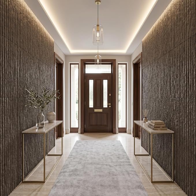 3D Faux Stone Wall Panels, Lightweight & Waterproof Accent Marble Flowing Stone - Image 7