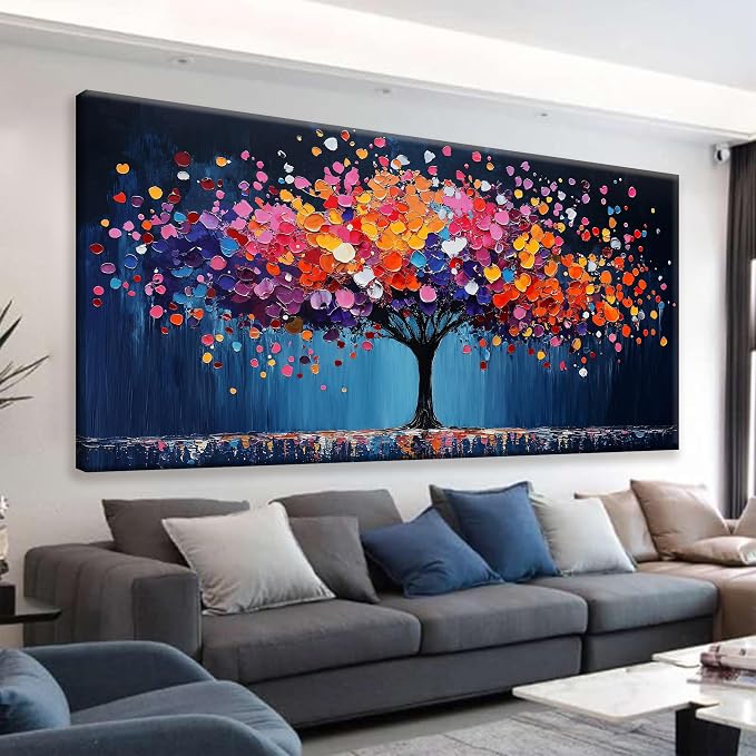 Canvas Art Wall Decor Abstract Tree Large Wall Art by Suconvng