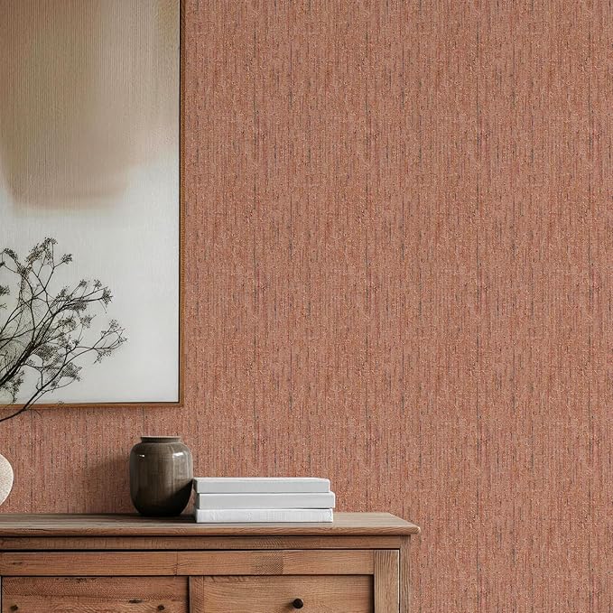 JiffDiff Woven Wallpaper Peel and Stick 17.3" x 400" Colorful Paint Grasscloth - Image 3