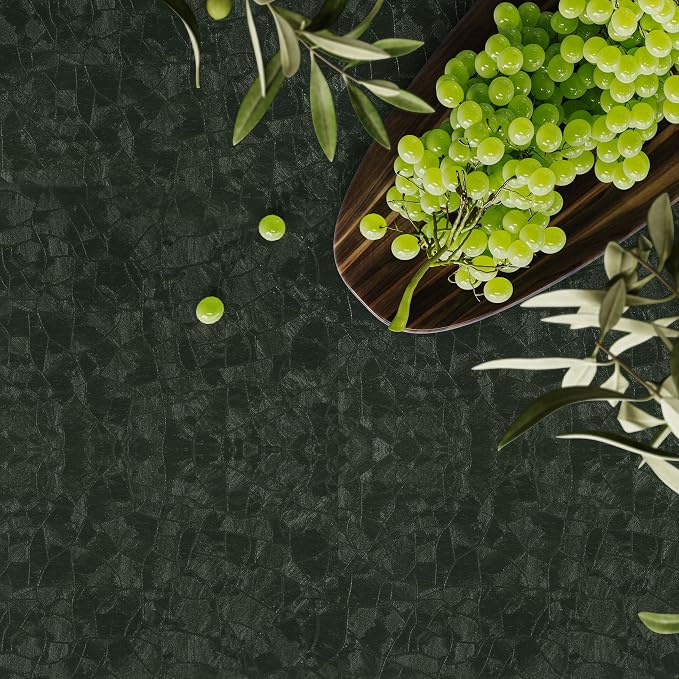 Abyssaly Dark Green Peel and Stick Wallpaper - Image 9