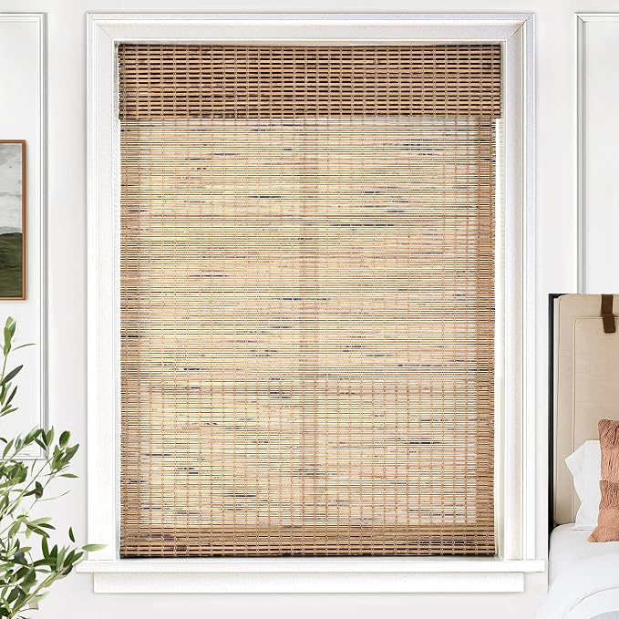 UNISHADES Cordless Bamboo Roman Shades by UNISHADES