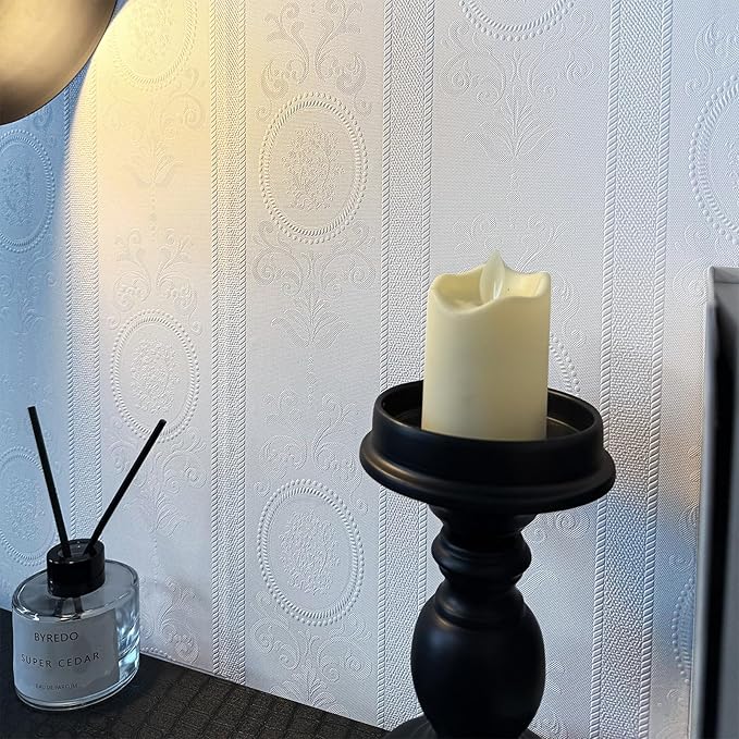 JiffDiff Wallpaper Peel and Stick Textured, 3D Embossed Wall Paper Stick on - Image 6