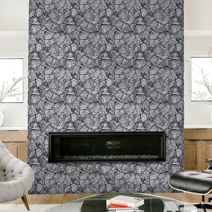 3D Faux Stone Wall Panels Peel and Stick, Stone-Look Textured Wall Sticker - Image 9